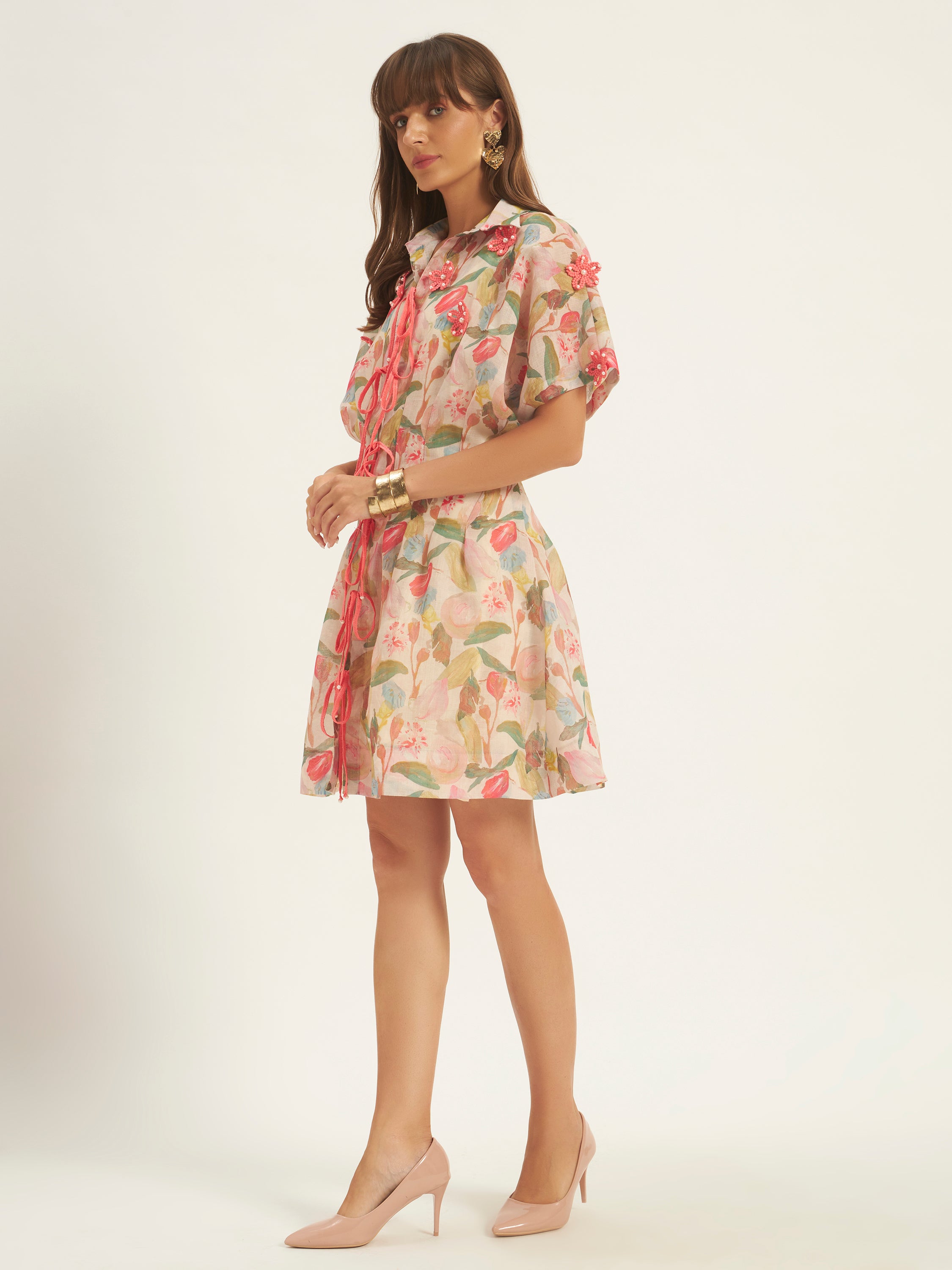 Flora Linen Dress