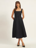 Nuit Charm Linen Dress