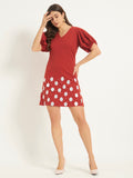 Brick Blossom Dress