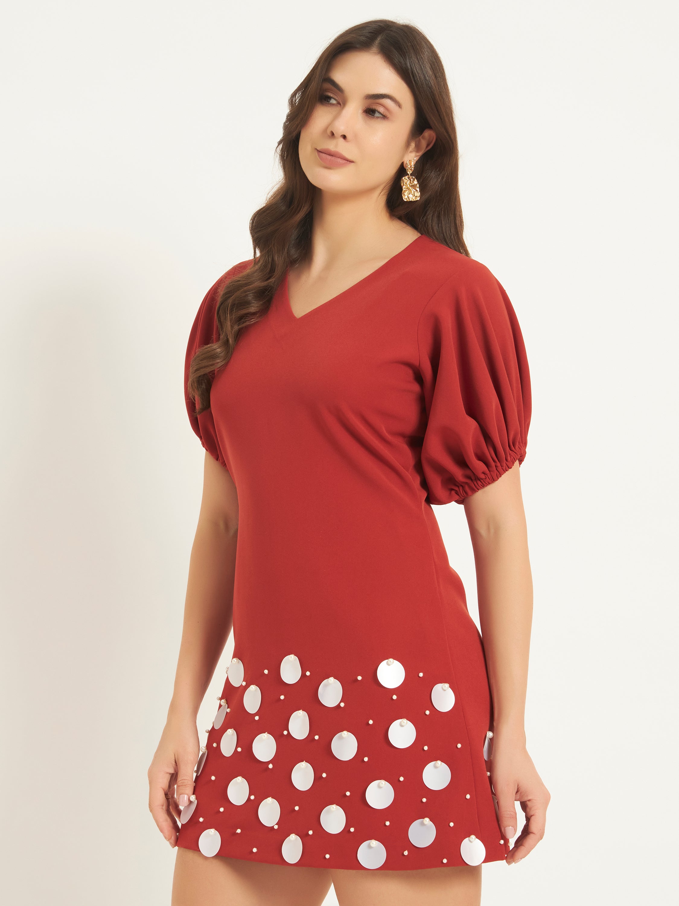 Brick Blossom Dress