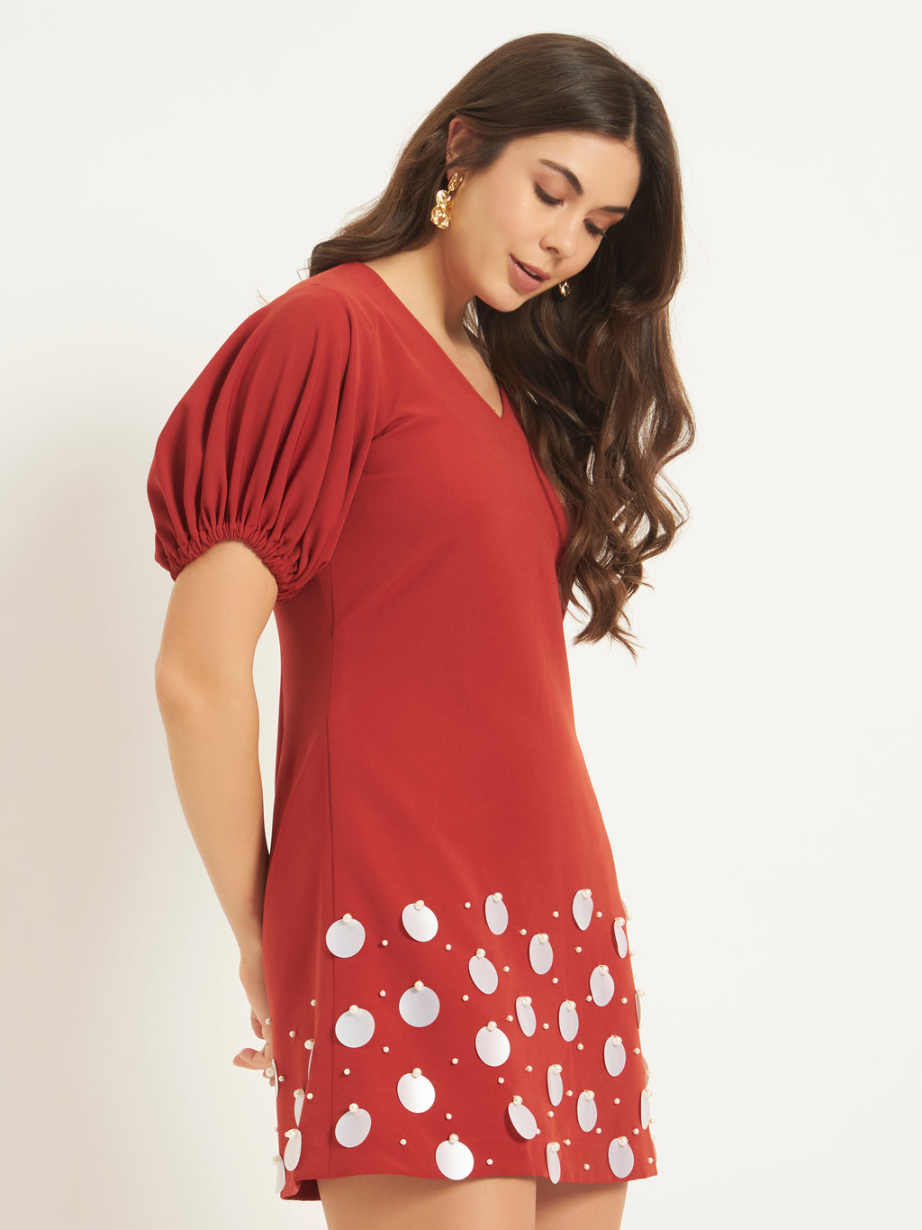 Brick Blossom Dress