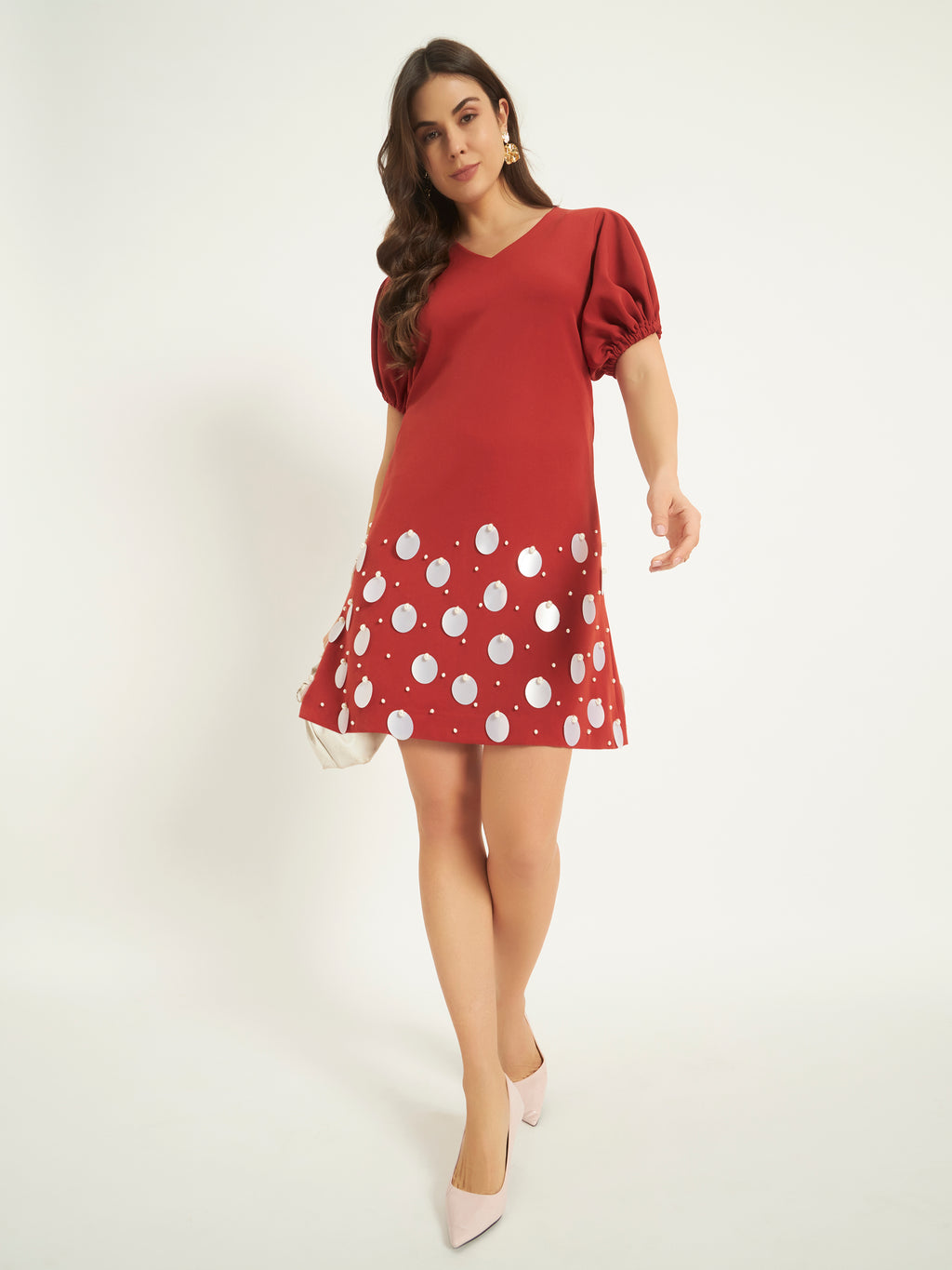Brick Blossom Dress