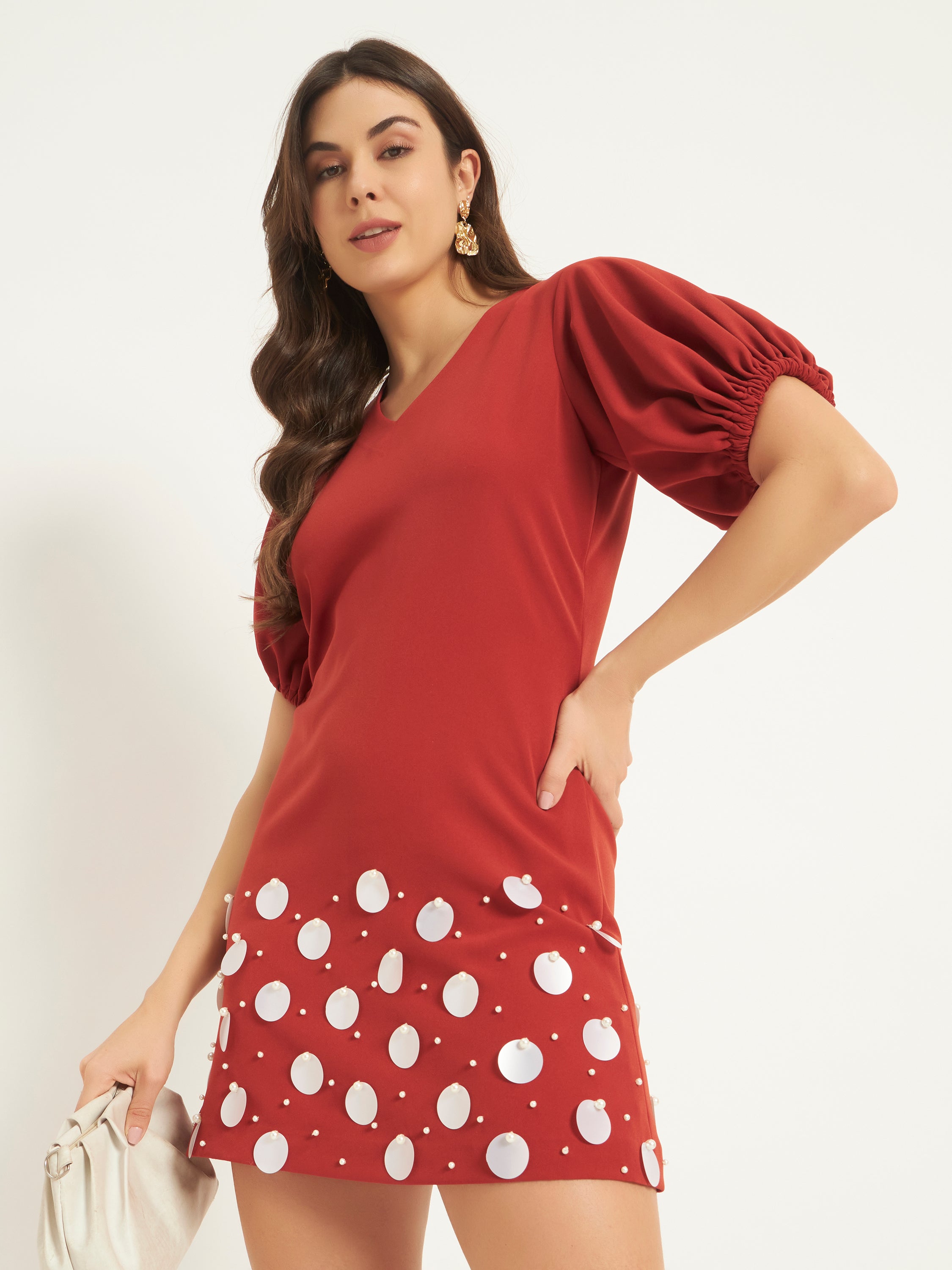 Brick Blossom Dress